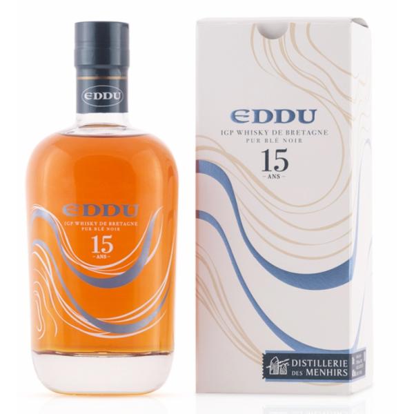 Whisky EDDU 15 ans - Distillerie des Menhirs - Pur Blé Noir