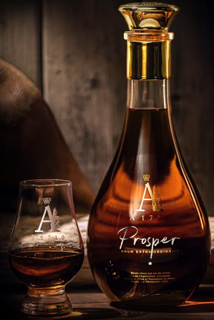 Bouteille thum prosper A1710 et son verre